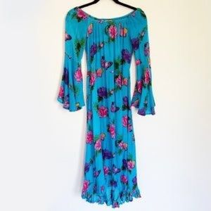 TreeofLife floral print off the shoulder dress
